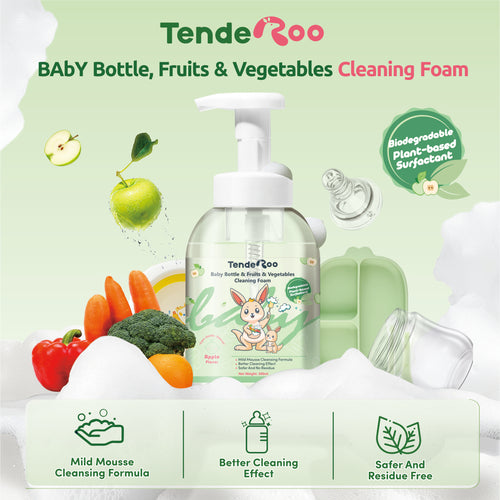 Tenderoo Baby Bottle & Fruits & Vegetables Cleaning Foam