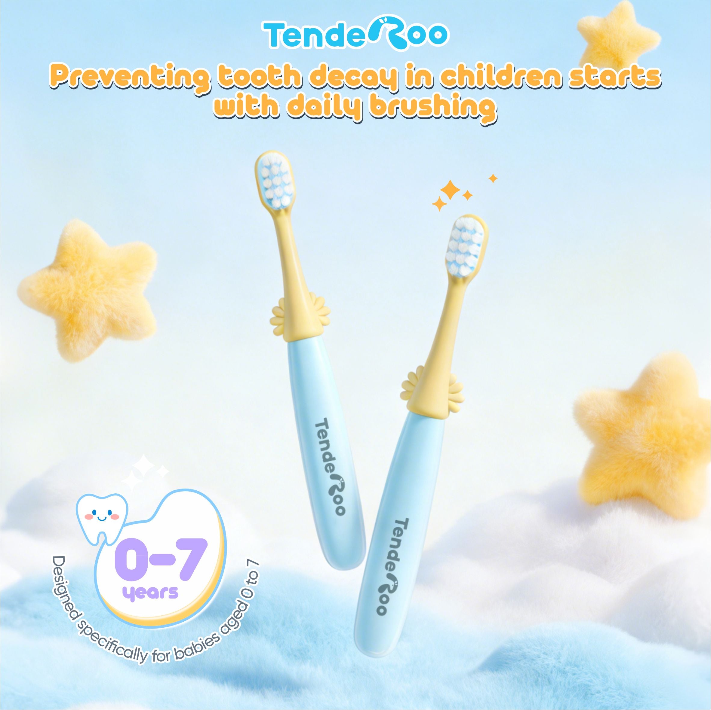Tenderoo kangaroo soft bristle children's toothbrush
