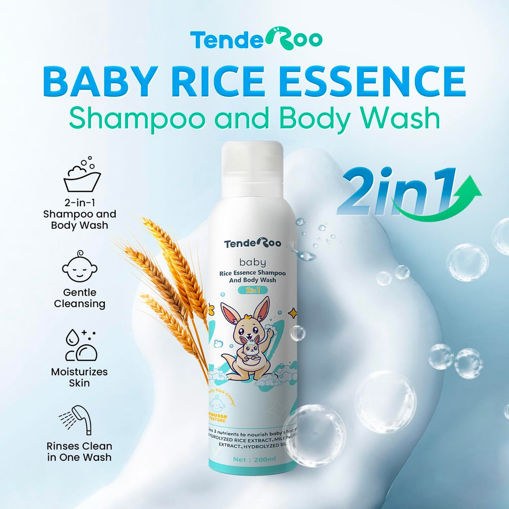 Tenderoo Baby Rice Essence Shampoo And Body Wash 2 in 1
