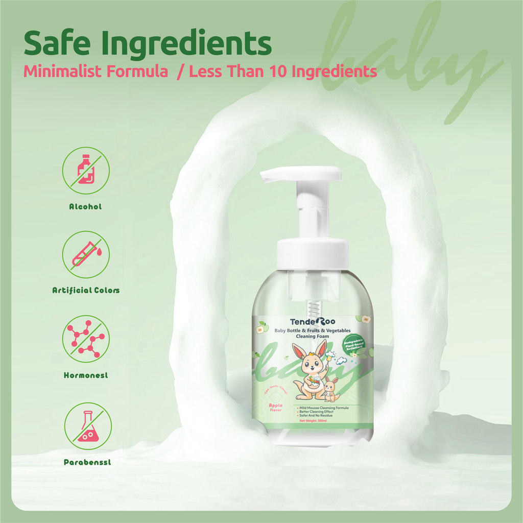Tenderoo Baby Bottle & Fruits & Vegetables Cleaning Foam
