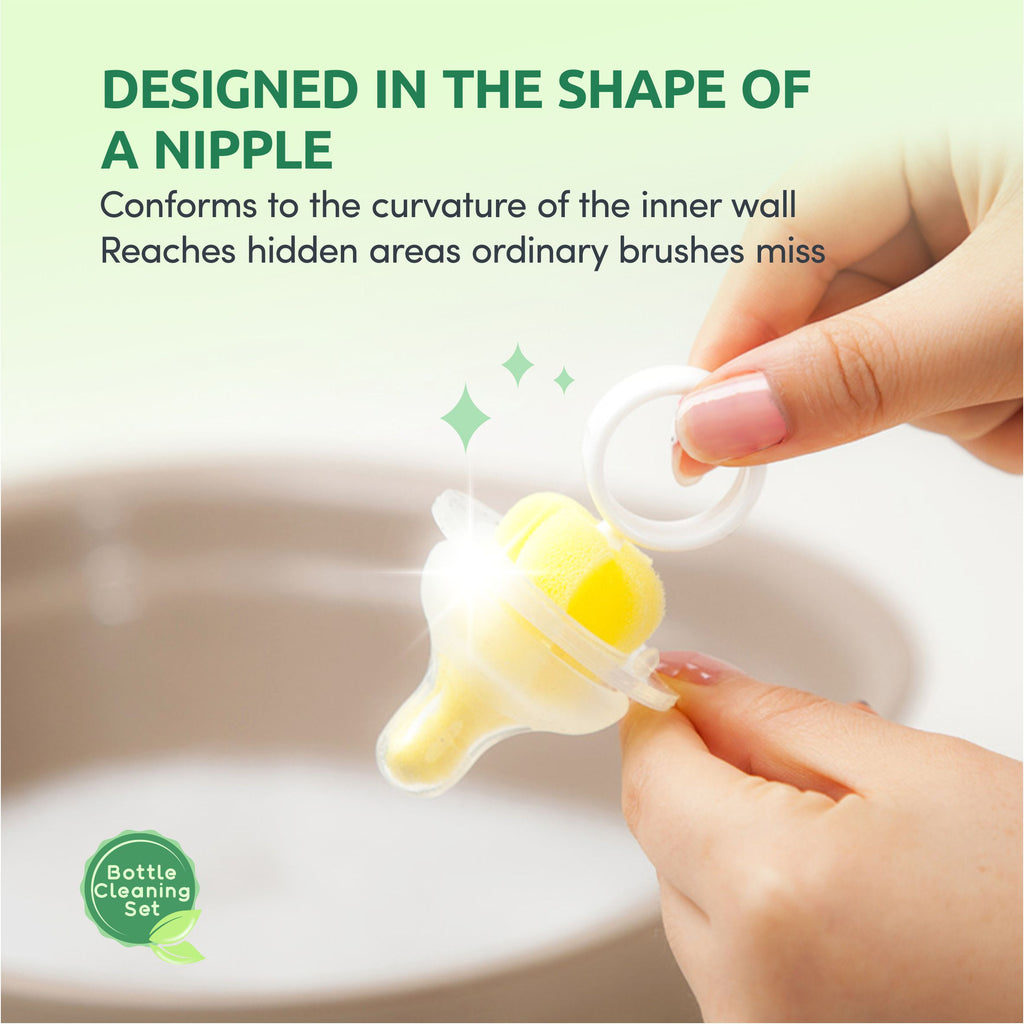 Tenderoo Baby Bottle Sponge Brush Head